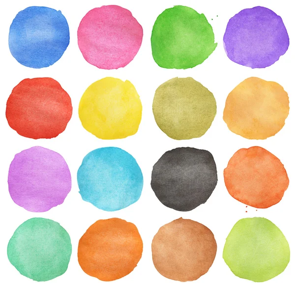 Abstracte kleurrijke aquarel cirkel — Stockfoto