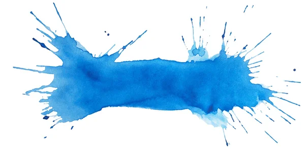 Blot of blue watercolor — Stock Photo, Image