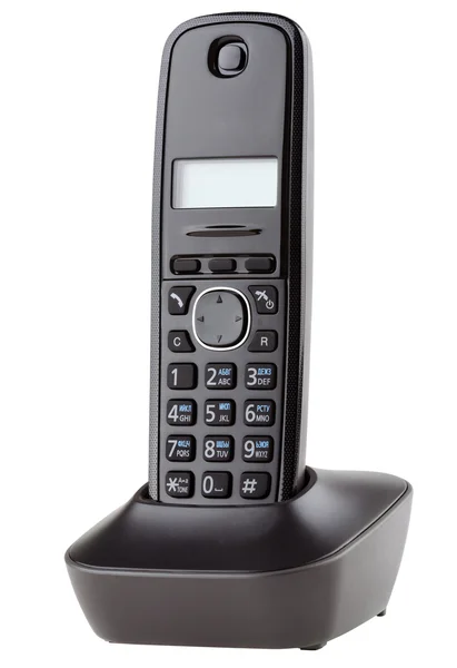 Sladdlös telefon med vagga — Stockfoto