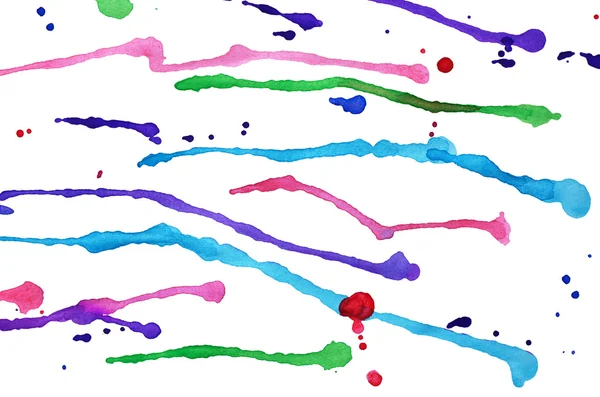 Streszczenie akwarela kolorowych plam — Zdjęcie stockowe