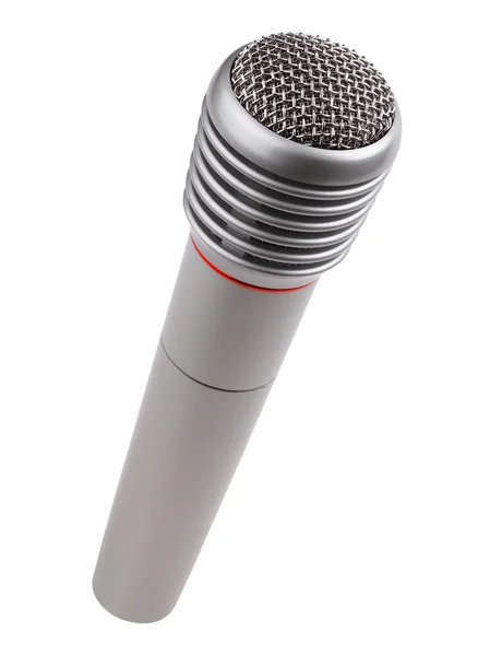 Microfone metálico — Fotografia de Stock