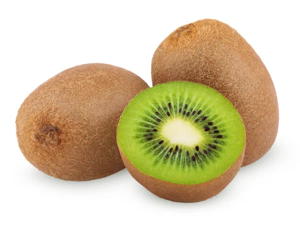 Kiwi maduro con la mitad — Foto de Stock