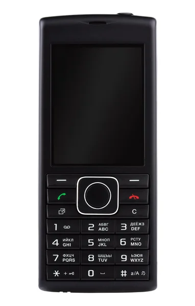 stock image Black mobile phone with buttons