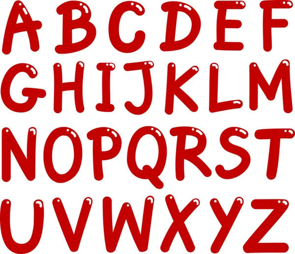 Lettres capitales Alphabet — Image vectorielle