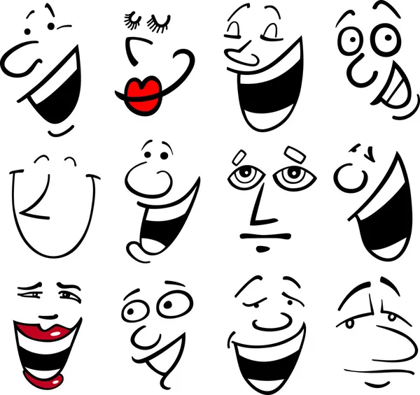 Emociones de dibujos animados ilustración — Archivo Imágenes Vectoriales