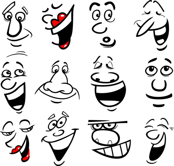 Emociones de dibujos animados ilustración — Vector de stock