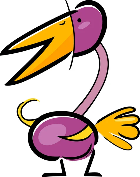 Cartoon doodle fågel — Stock vektor