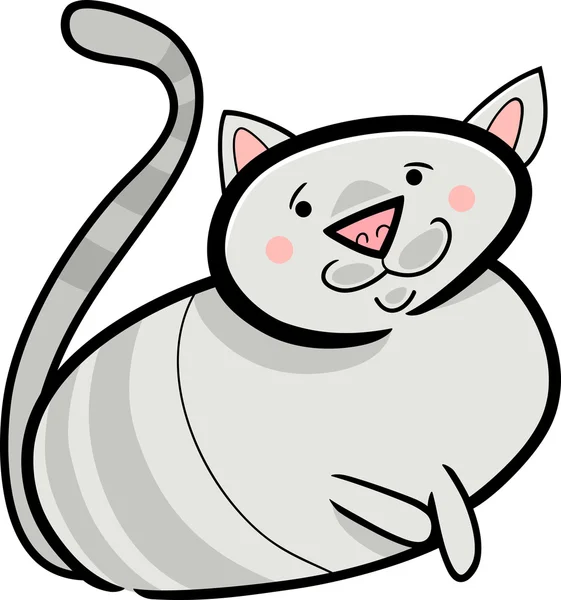Desenhos animados doodle de gato — Vetor de Stock