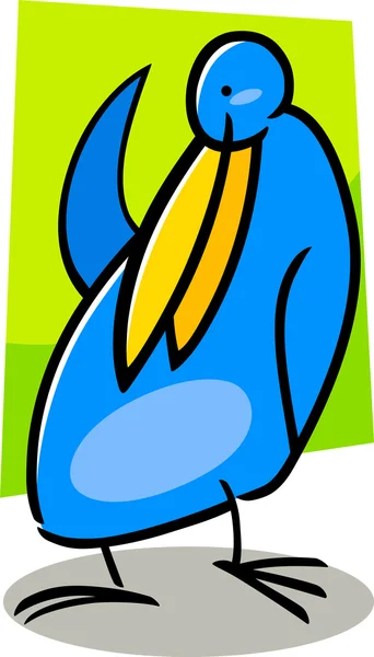Garabato de dibujos animados de pájaro — Vector de stock