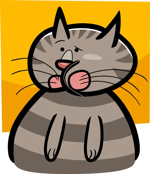 Dibujos animados garabato de gato — Archivo Imágenes Vectoriales