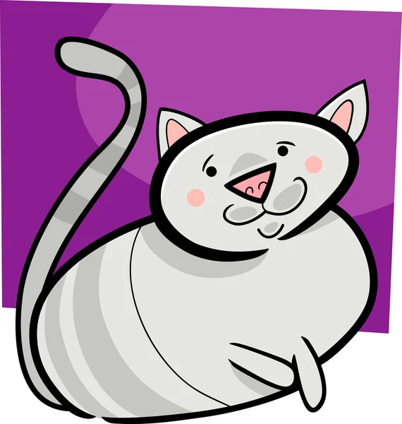 Desenhos animados doodle de gato — Vetor de Stock