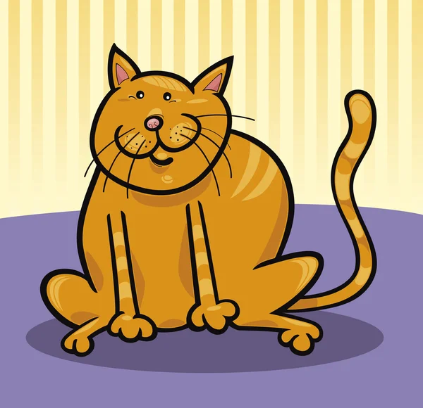 Kucing kuning - Stok Vektor