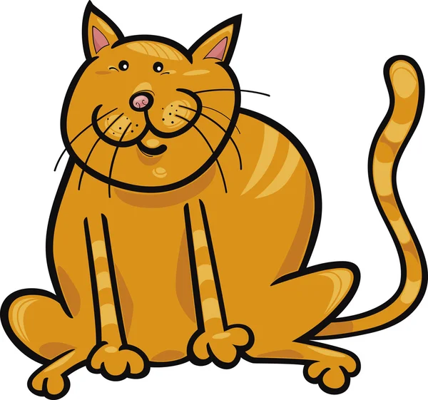 Κίτρινη γάτα — Διανυσματικό Αρχείο