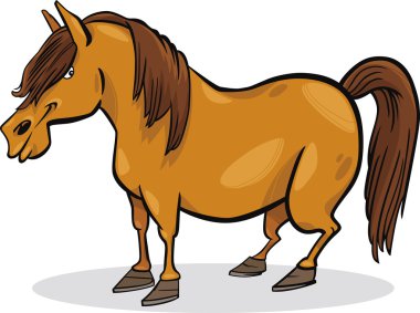 Cartoon pony horse clipart