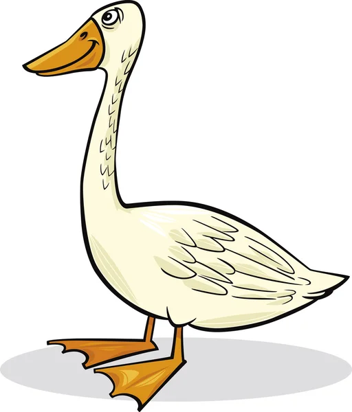 Cartoon goose — Stok Vektör