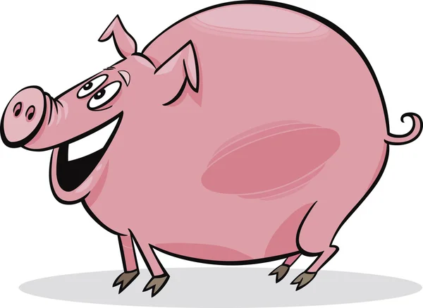 Cerdo de dibujos animados — Vector de stock