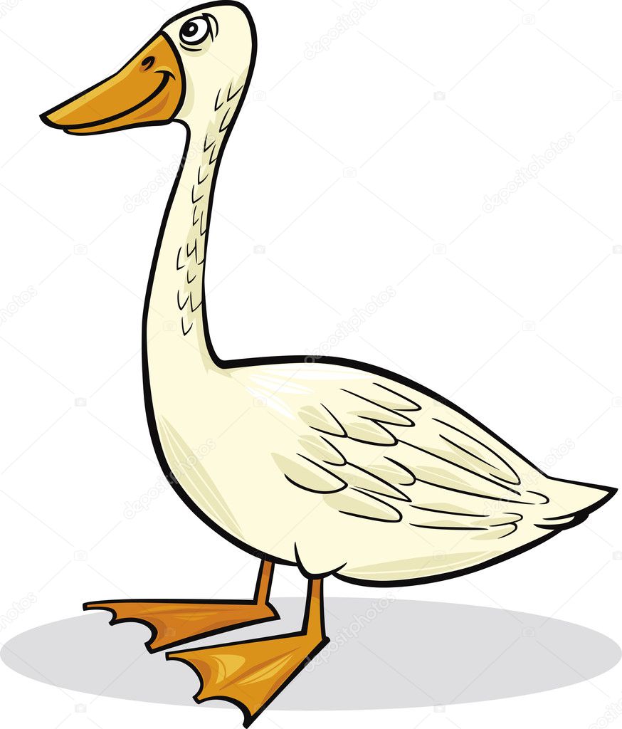 Cartoon goose