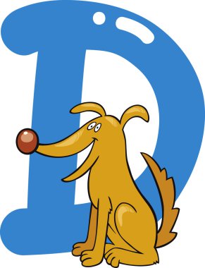 D for dog clipart