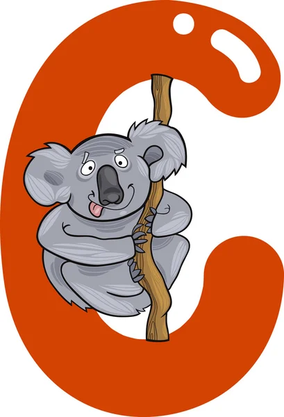 C wie Koala — Stockvektor