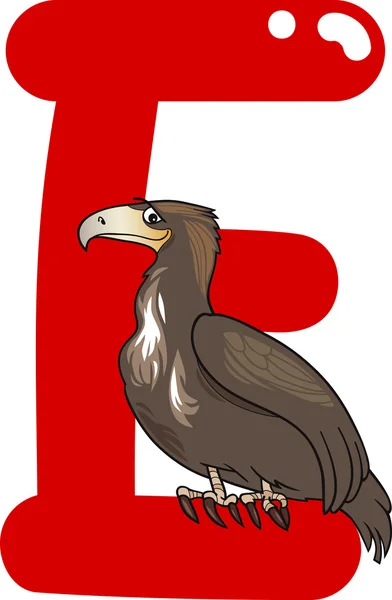 E for eagle — Stock Vector