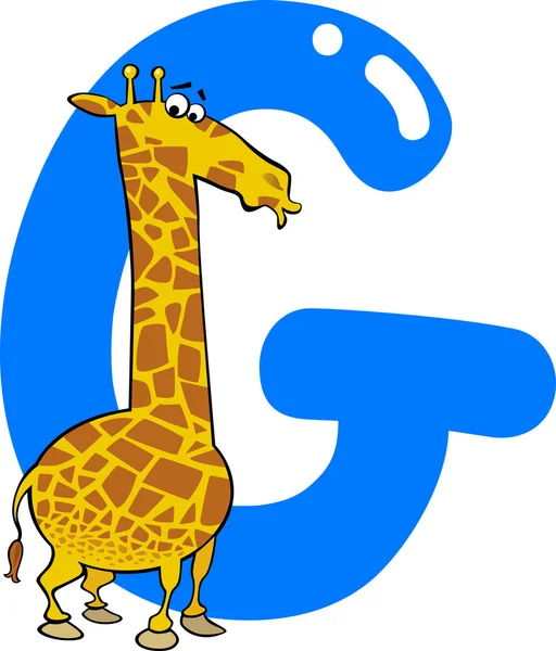 G for giraffe — Stock Vector