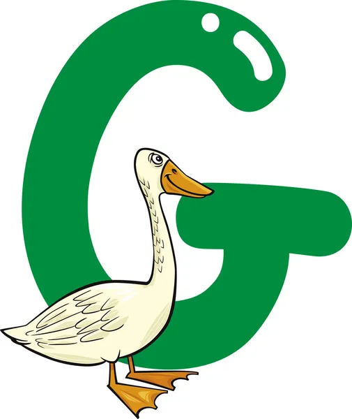 Stock vector G for goose