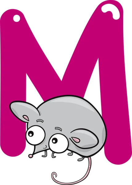 M para ratón — Archivo Imágenes Vectoriales