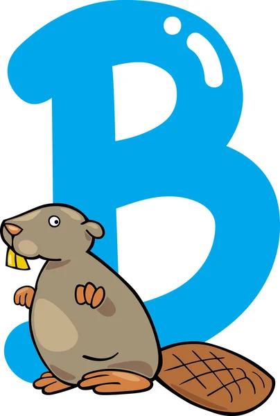 Beaver için b — Stok Vektör