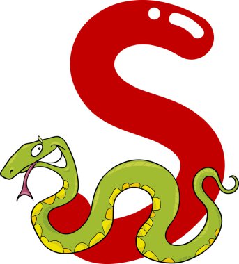 S for snake clipart