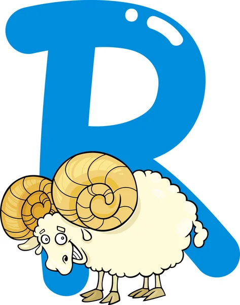 R for ram — Stock Vector
