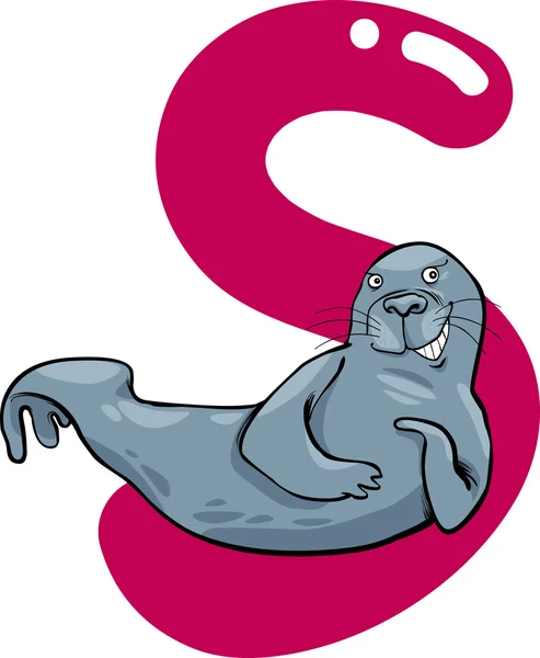 S für Robben — Stockvektor