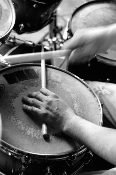 Hands of Drummer — Stock Photo, Image