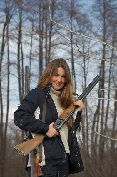 Žena hunter Stock Snímky