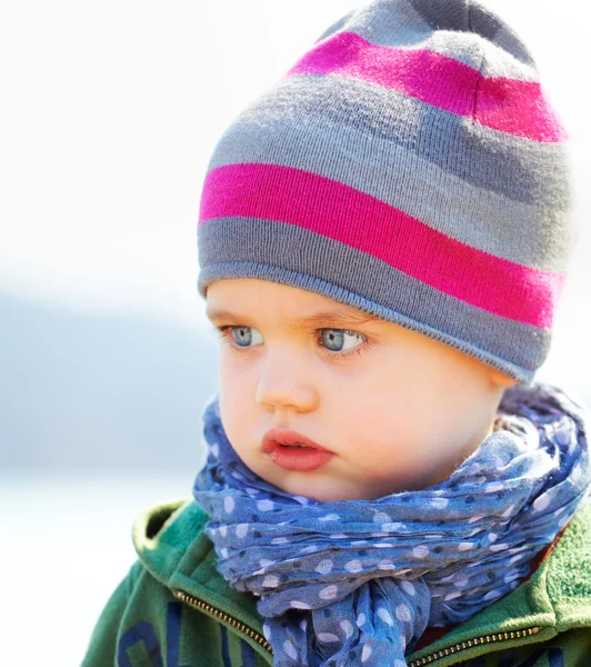 Serious baby boy — Stock Photo, Image