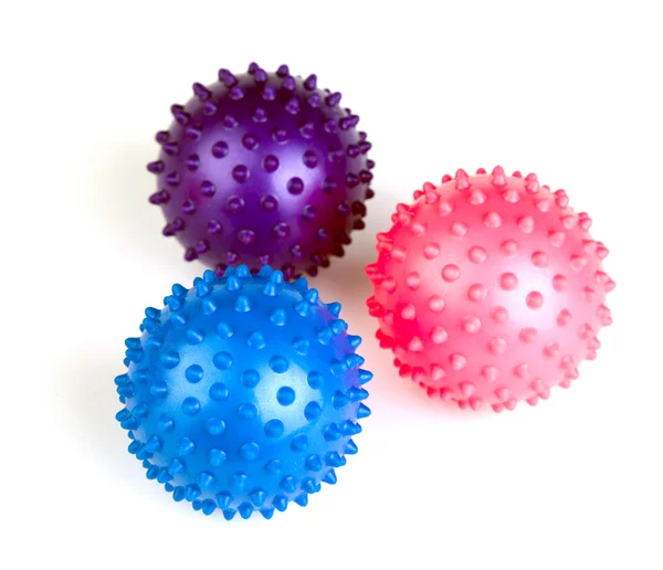 Ballen speelgoed multi gekleurde met pinnen — Stockfoto