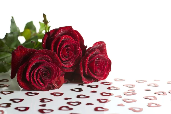 Aftelkalender voor Valentijnsdag rozen. — Stockfoto