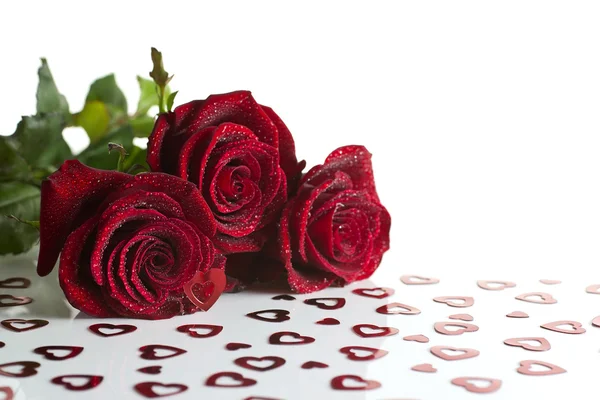 stock image Valentine's Day roses.