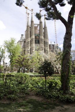 Barcelona'da Sagrada familia İnşaat