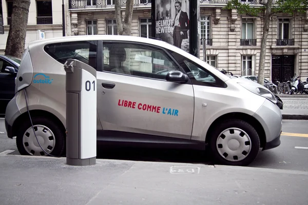 stock image Autolib electric car Paris