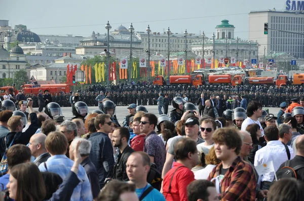 stock image Marsh million. Moscow, May 6, 2012.