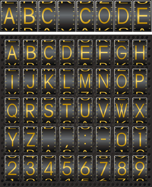 Алфавит золотого кода
