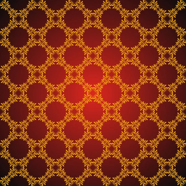 원활한 추상적인 황금 동양 패턴 — 스톡 벡터