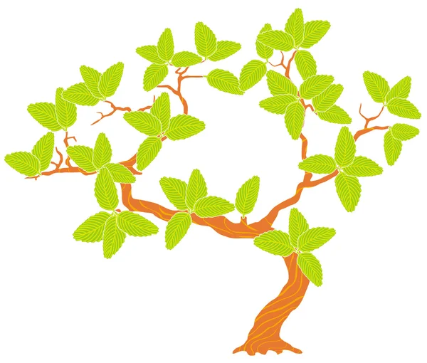 Grønt træ – Stock-vektor