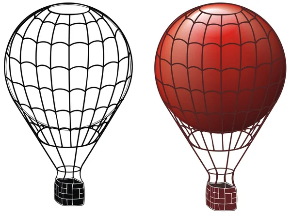 古代的气球 — 图库矢量图片
