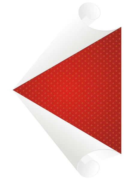纸卷和红色框架 — 图库矢量图片