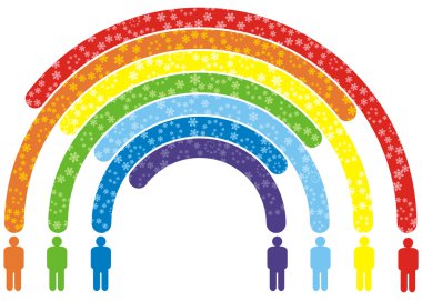 Peoples rainbow clipart