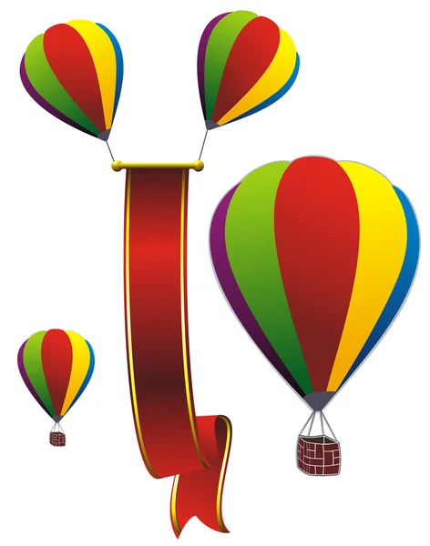 Fargerike ballonger – stockvektor