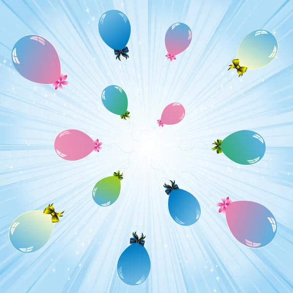 Färgglada ballonger — Stockový vektor
