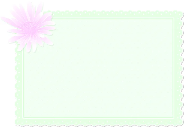 Carte verte florale — Image vectorielle