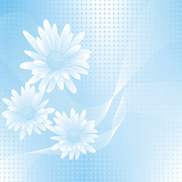 Niebieskie kwiaty — Wektor stockowy